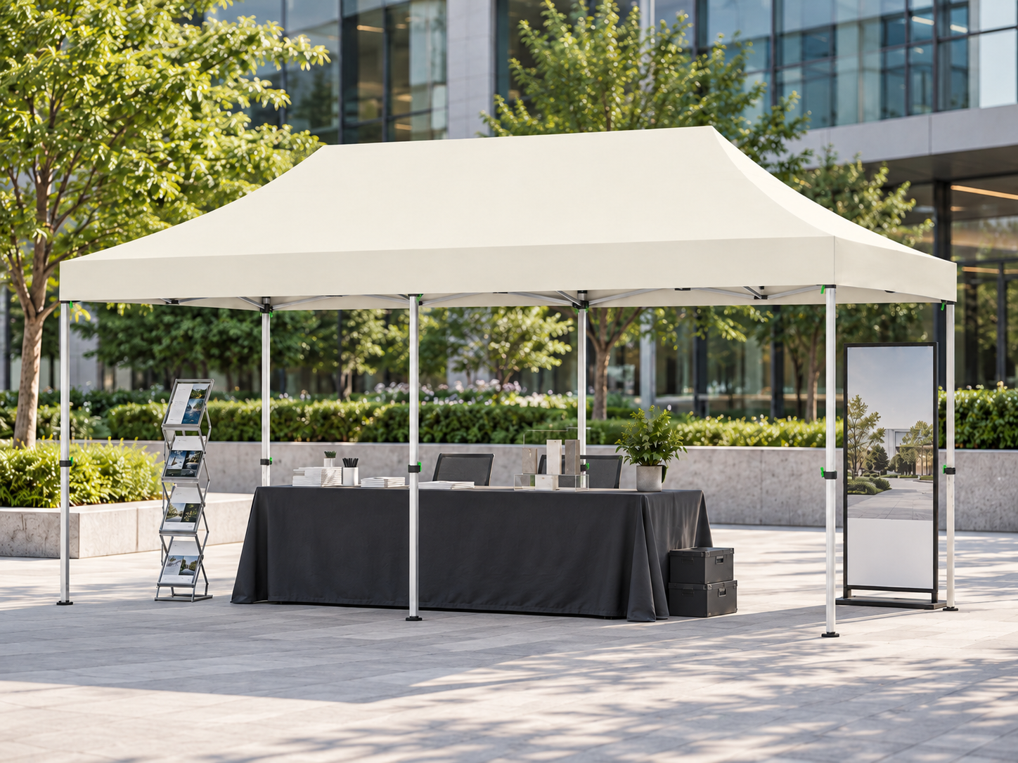 B2B Partner Faltpavillon 3 x 6 m, Aluminiumkonstruktion
