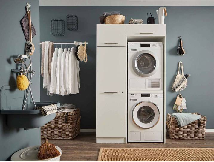 Bega BBK Laundrezzy Waschmaschinenumbauschrank in weiß