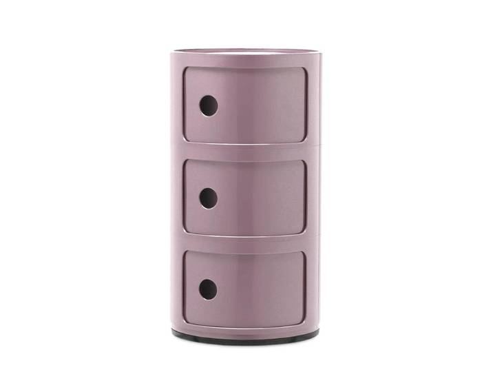 KARTELL table de chevet COMPONIBILI à trois éléments (Mauve - ABS)