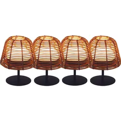 Lumisky TWINS BOHEME Tischlampen H16CM Polyrattan Braun