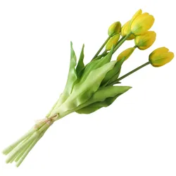 Boltze Dekostrauß Tulpen künstlich, 40 cm, gelb