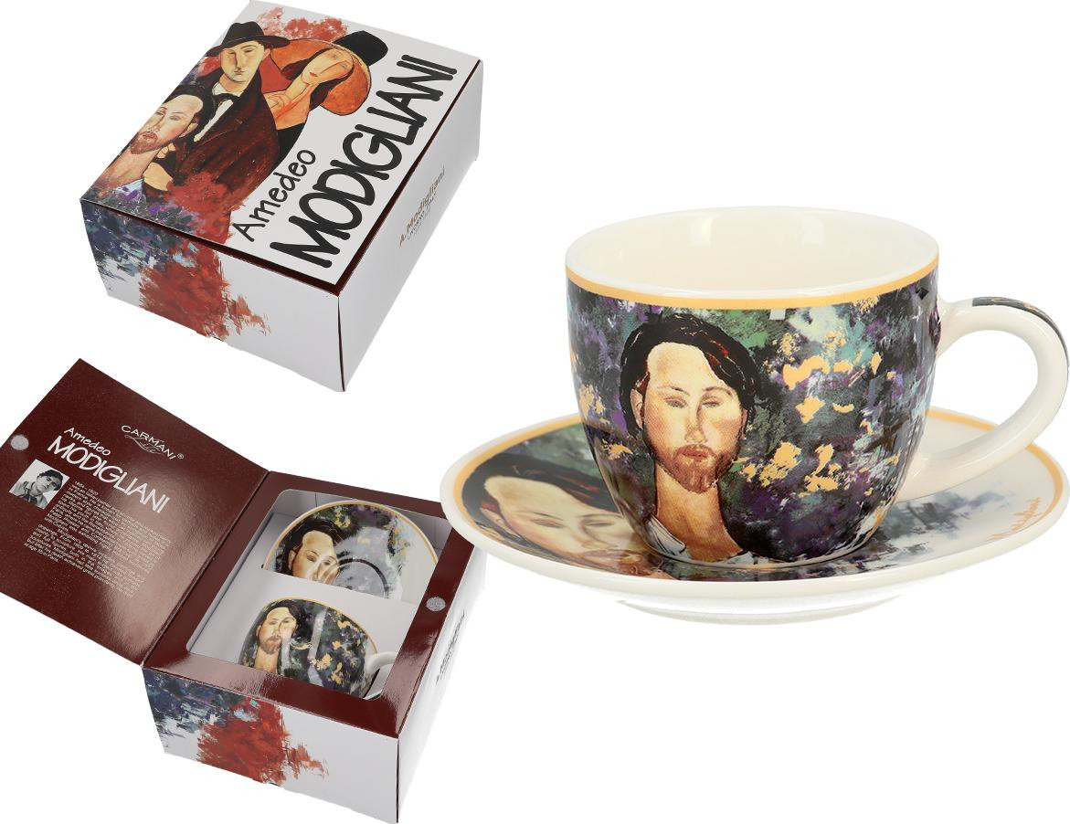 Espressokop met schotel Carmani A. Modigliani Leopold Zborovsk