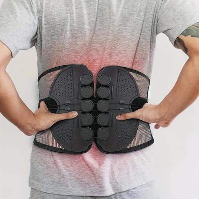 Healfit Counter Lumbar Corrector Unisex Belt Comfortable Breathable, Waist Support For Sciatica, Herniated Disc, Fitness Pain Relief black xl