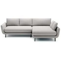Ecksofa Solano Stoff Silver