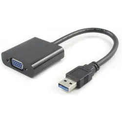 MicroConnect USB 3.0-VGA M/F (VGA), Video Adapter, Schwarz