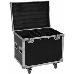 Roadinger Flightcase 2x TMH-W555, Audio Racks + Cases, Schwarz