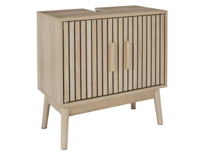 Meuble sous vasque en bois et mdf