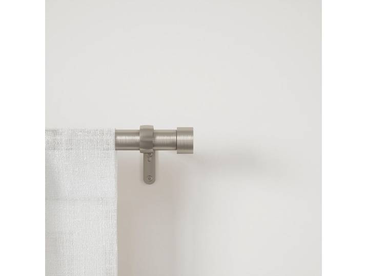 Umbra Vorhangstangenset Cappa, Nickelfarben, Metall, Kunststoff, 168-305 cm, Heimtextilien, Vorhänge, Vorhangstangen, Vorhangstangenset