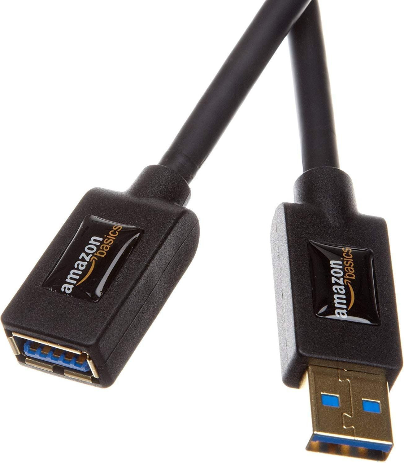 AmazonBasics USB A naar USB A kabel, USB 3.2 Gen 1, 3 meter, Zwart