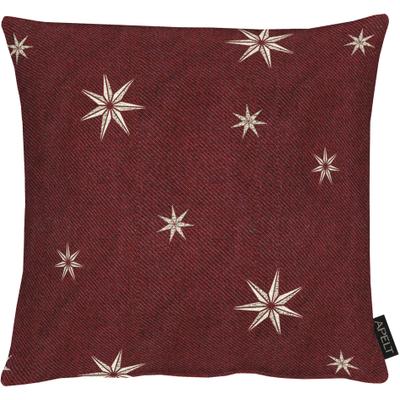 Dekokissen APELT "5842", rot (goldfarben, rot, sterne), B:39cm L:39cm, Polyester, Dekokissen_Sitzkissen_Kissenhüllen
