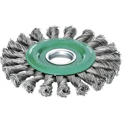 Lessmann, Bürstenwerkzeug, Zopfrundbürste Ø 115 mm Edelstahldraht