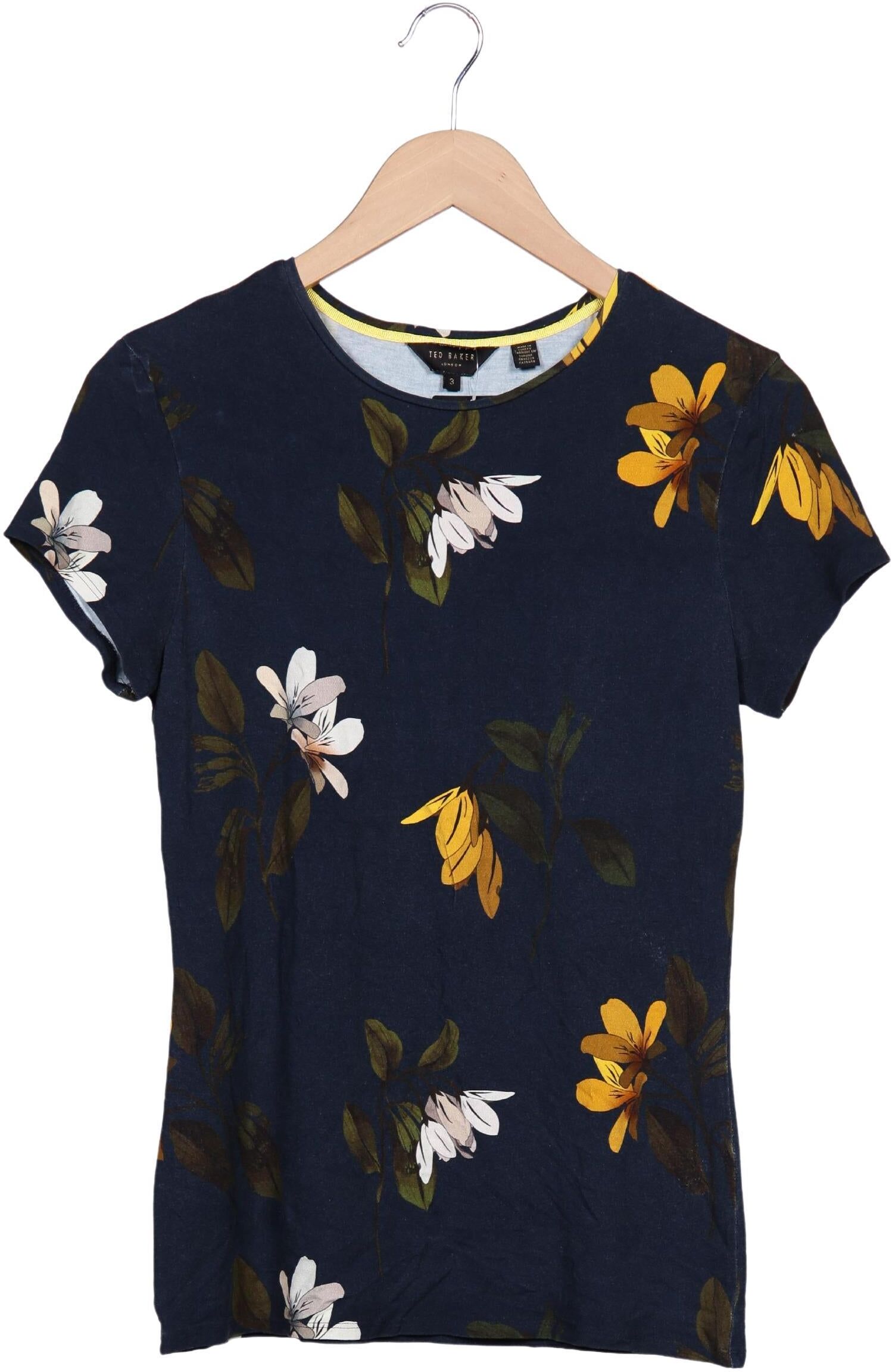 TED Baker Damen T-Shirt, Marineblau, Gr. EU 40 (Ted Baker 3), kein / Etikett - Second Hand