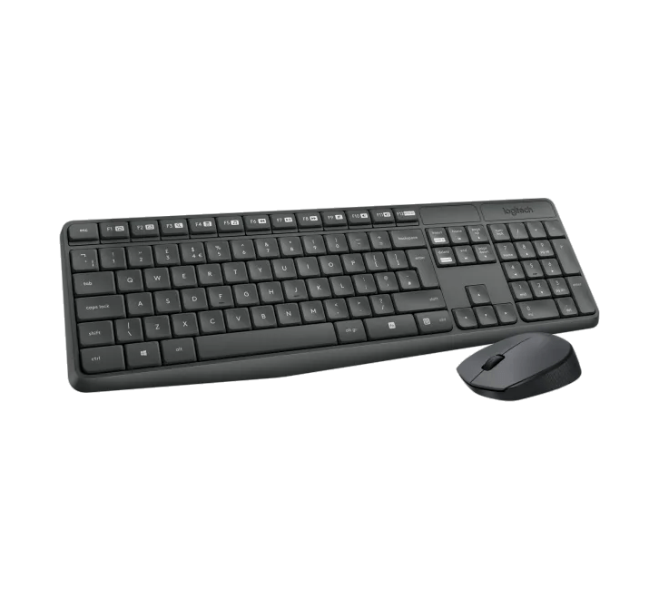 Teclavier + Souris Logitech MK235 Sans fil Wireless, Noir, Neuf