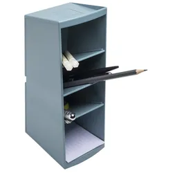 Exacompta Schreibtisch-Organizer Multitower, blaugrau