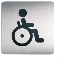 Durable Piktogramm WC behindert si 150x150mm aus Aluminium