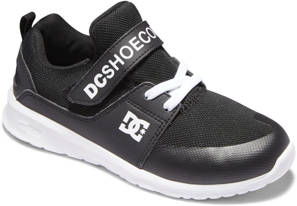 Sneaker DC SHOES "Heathrow Prestige Ev", Jungen, Gr. 11,5(28,5), schwarz-weiss (schwarz, weiß), Obermaterial: Textil (Mmf), Futter: Textil, Laufsohle: EVA., Schuhe Sneaker schwarz, weiß 11,5(28,5)