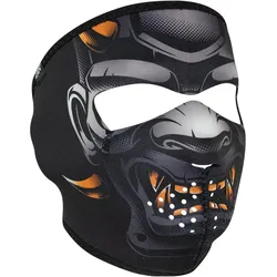 ZAN Headgear, Unisex, Sturmhaube + Halsschlauch, horned demon, Orange, Mehrfarbig, Schwarz, One Size