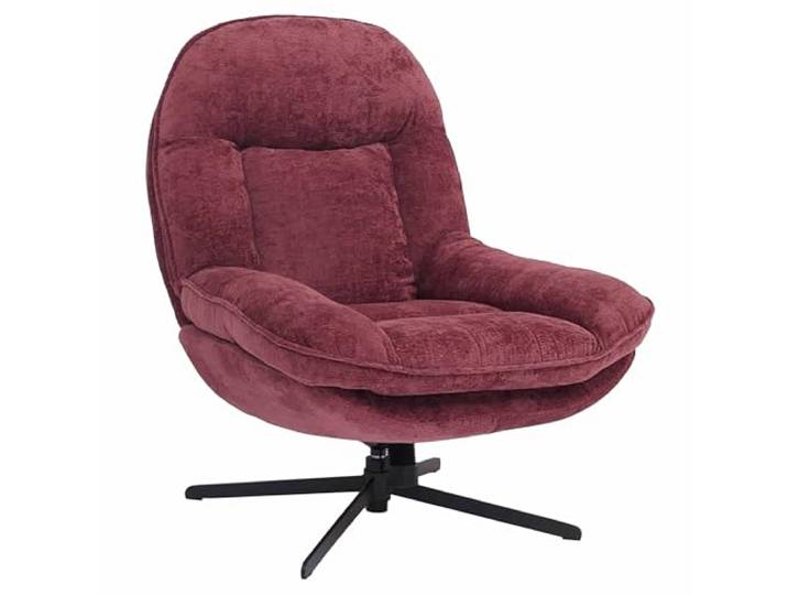Mendler Relaxsessel HWC-P32 Metall - Beere