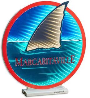 "Margaritaville Shark Fin EkkoLight 16""H by Melrose in Blue Red (Size OS)"