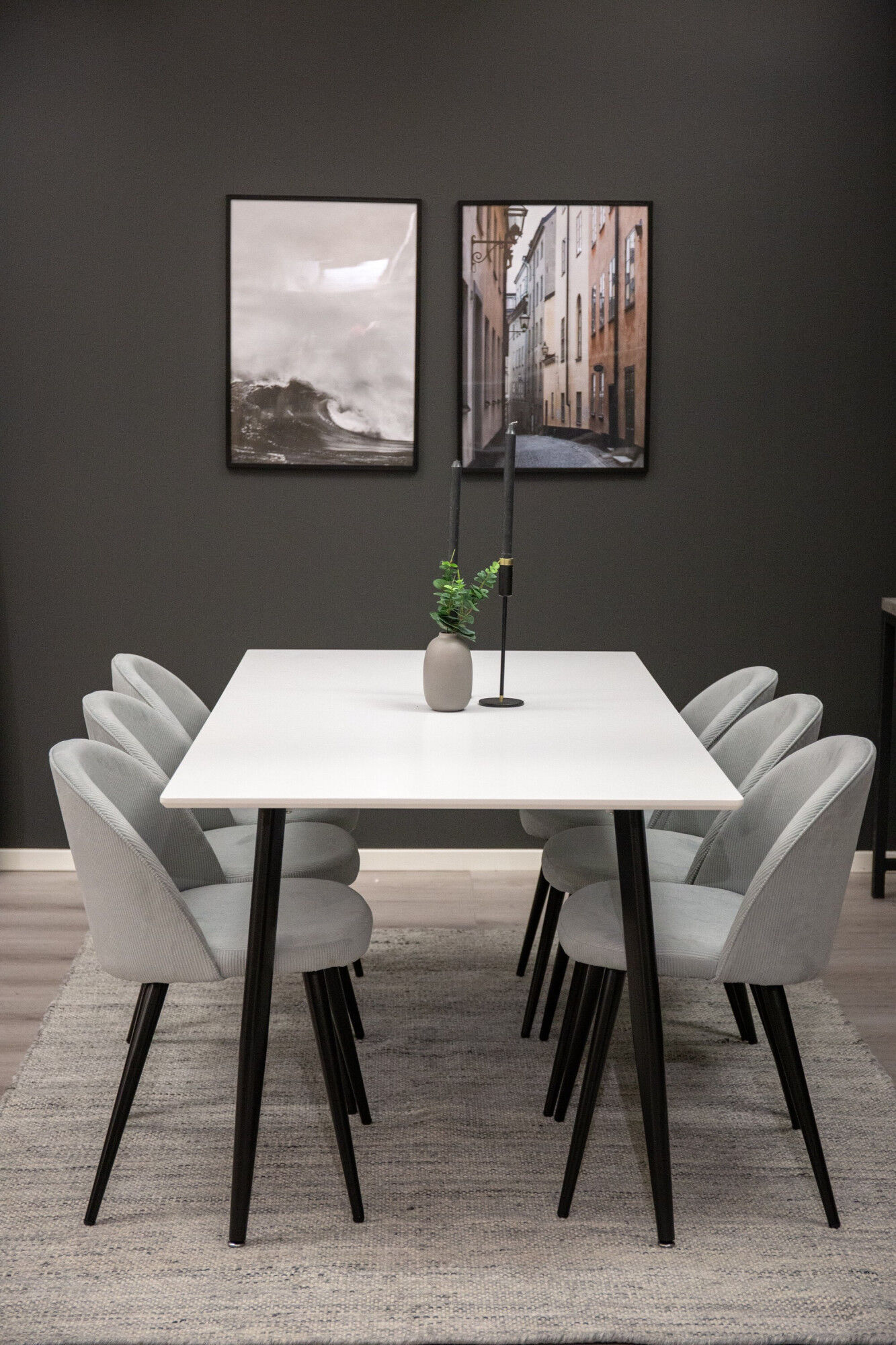 Esstisch VENTURE HOME "Polar, rechteckiger Esstisch mit Stahlbeinen, modern, 180 × 90 cm", weiss (90, weiß), B:90cm H:75cm T:90cm, Tische, Esstisch, Esszimmertisch, MDF, rechteckig, geräumig, urban, edel 90, weiß B/H/T: 90cm x 75cm x 90cm