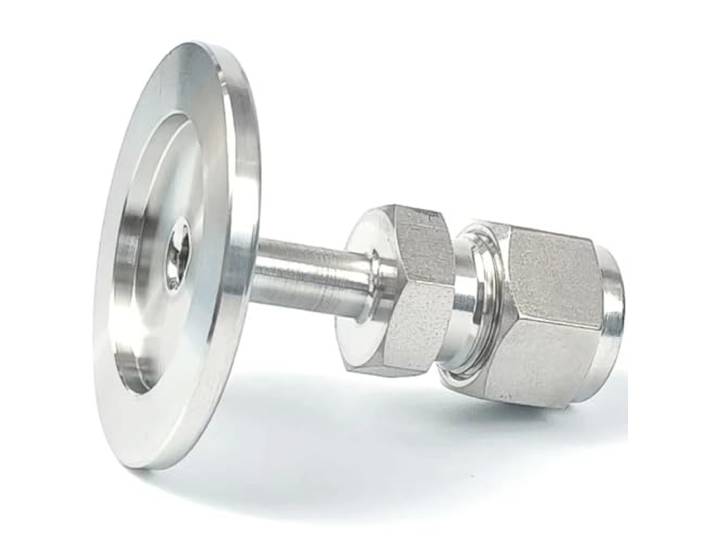 KF/NW16 Vakuum-Rohrverschraubung, 316L-Edelstahl-Kompressionsverbinder for 3 Mm, 6 Mm, 8 Mm, 10 Mm, 1/8 Zoll, 1/4 Zoll, 3/8 Zoll, 1/2 Zoll Außendurchmesser(KF NW16 To 3/8 Inch)
