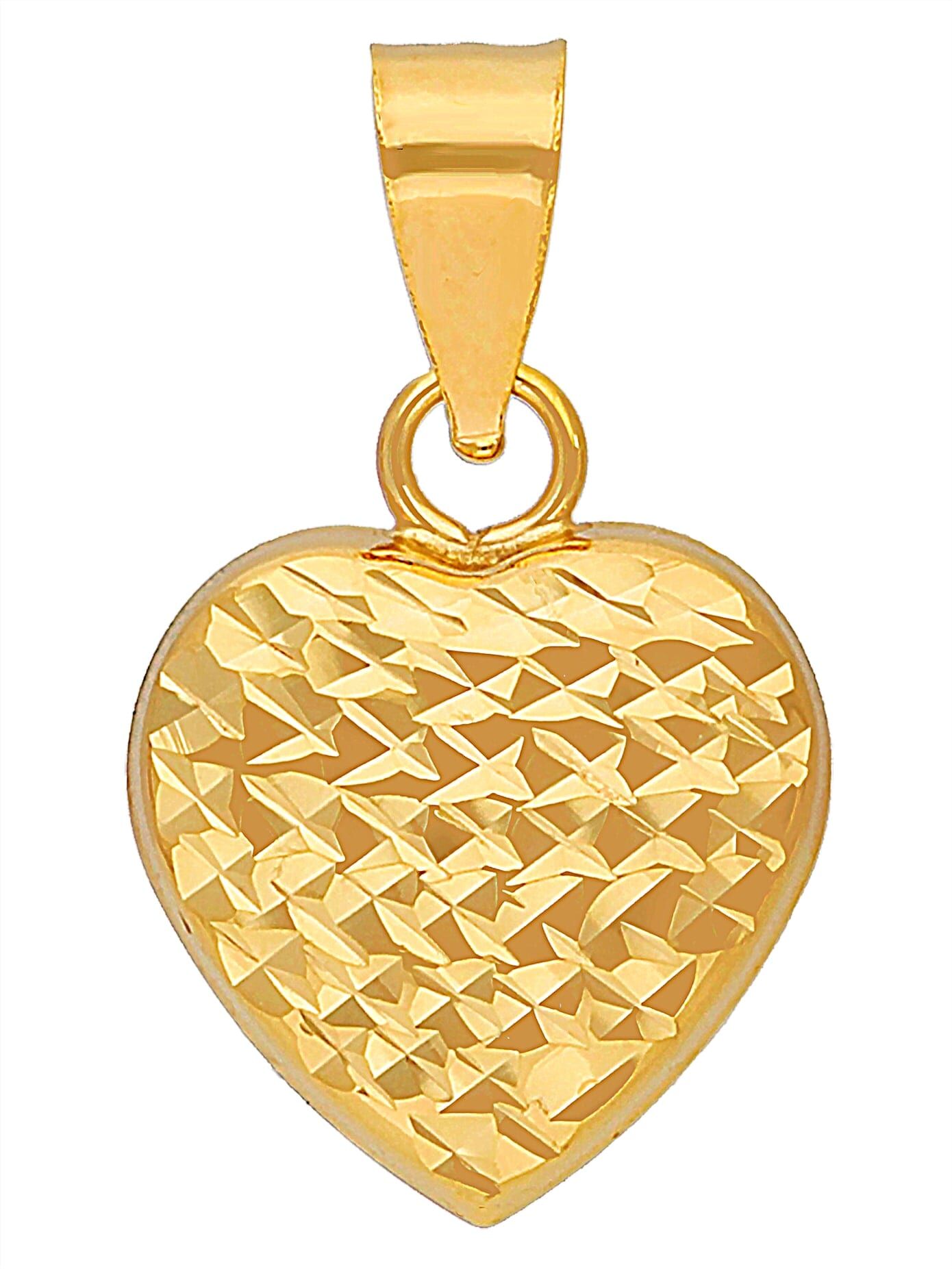 Kettenanhänger LADY, gold (gelbgold 375), Schmuckanhänger, Damen, Gelbgold 375, Kettenanhänger