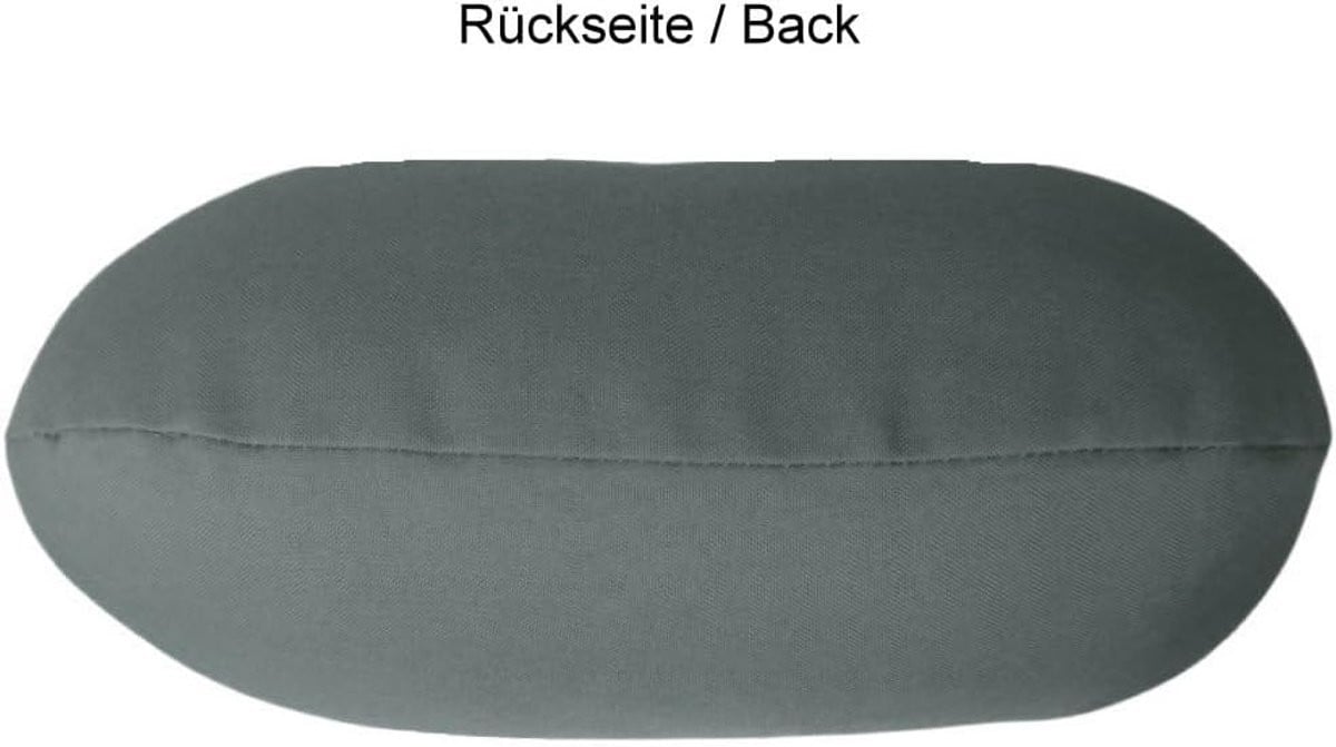 Grijs Home Nekkussen met microvezelvulling voor comfortabel reizen