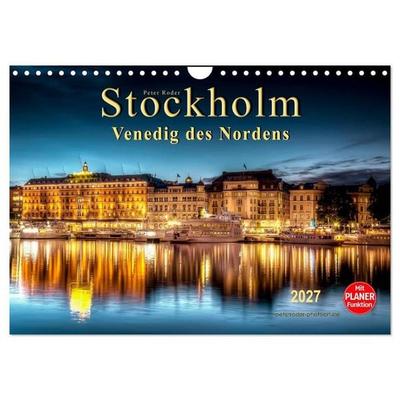 Stockholm - Venedig des Nordens (Wandkalender 2027 DIN A4 quer), CALVENDO Monatskalender