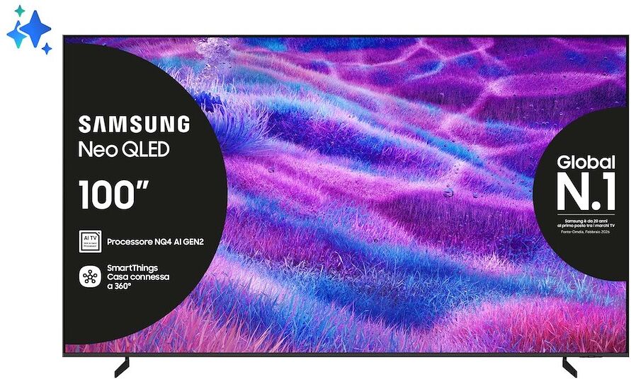 Samsung Neo QLED TV 100" QE100QN80FUXZT con processore NQ4 AI Gen2