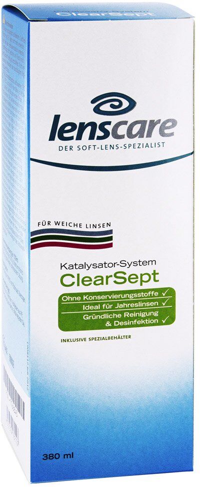 Lenscare Clearsept 380 ml+Behälter 1Pck