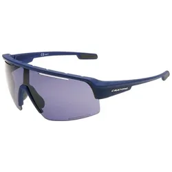 Cratoni, Herren, Sportbrille, C-MATIC COLOR+ LIFESTYLE Fahrradbrille Sportbrille Running Sonnenbrille XXL (Blue Rubber, Coffee Rubber, Grey Rubber, Grey-Blue (petrol-graublau)), Schwarz, Braun, Grau, Blau