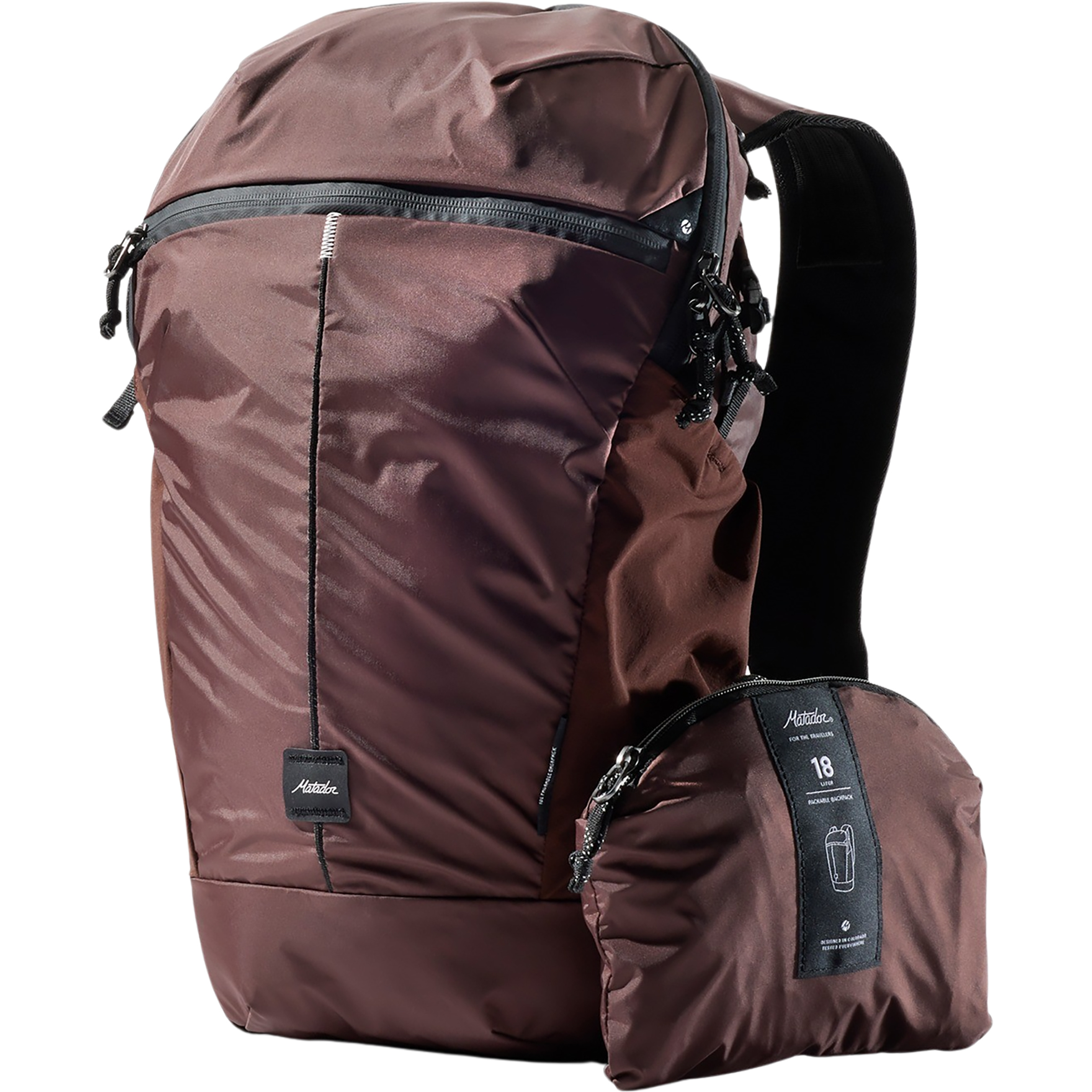 Matador Zipper Packable 18L Daypacks braun Größe 18L Trekking Klein verpackbar