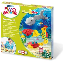 Staedtler FIMO kids 8034 Modellierton 42 g Grau, Rot, Türkis, Gelb 1 Stück(e)