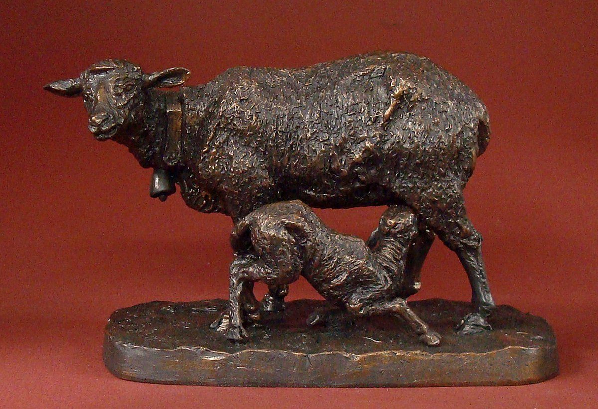 Sheep & Lamb tafeldecoratie 9 cm