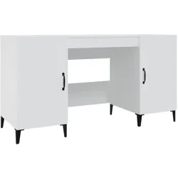 vidaXL Schreibtisch Weiß 140x50x75 cm Holzwerkstoff