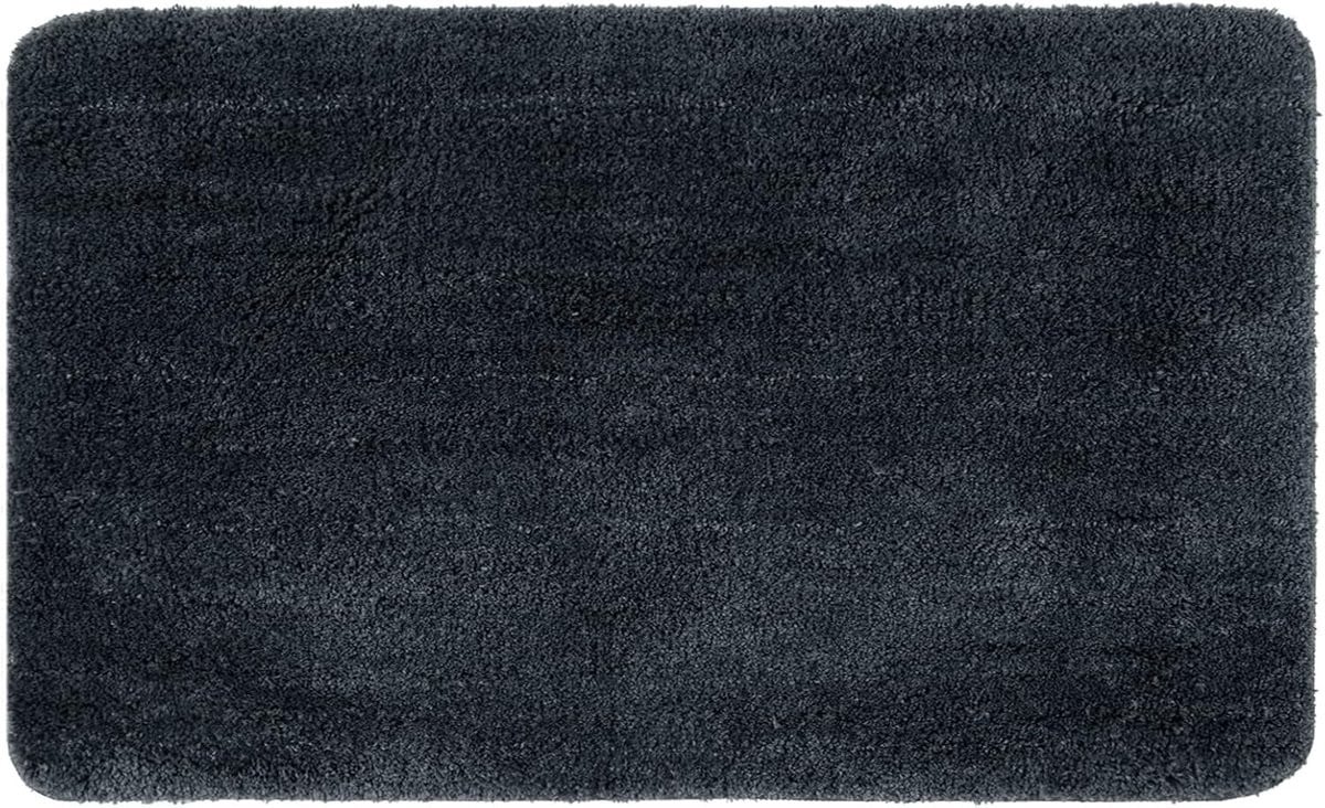 Antislip Badmat Donkergrijs - Absorberende Douchemat en Kleine Deurmat - 50 x 80 cm