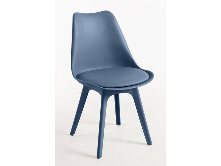 4er Set Synk Suprym Stühle - Blau Öl
