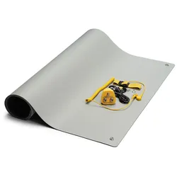 SAFEGUARD ESD-Tischmatten Set L Pro, 600 x 1200 mm, 5-teilig, 2x 10 mm Druckknopf
