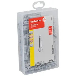 fischer Profibox - SX Plus Universaldübel-Sortiment 132 Stück