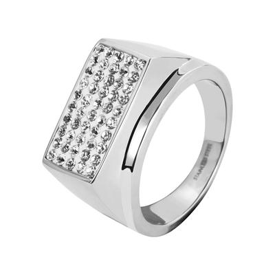 Fingerring AKZENT "Sarita, silberfarbig, langlebig" Gr. 68, silber (silberfarbig), Fingerringe, Herren, 68, Edelstahl, Fingerring