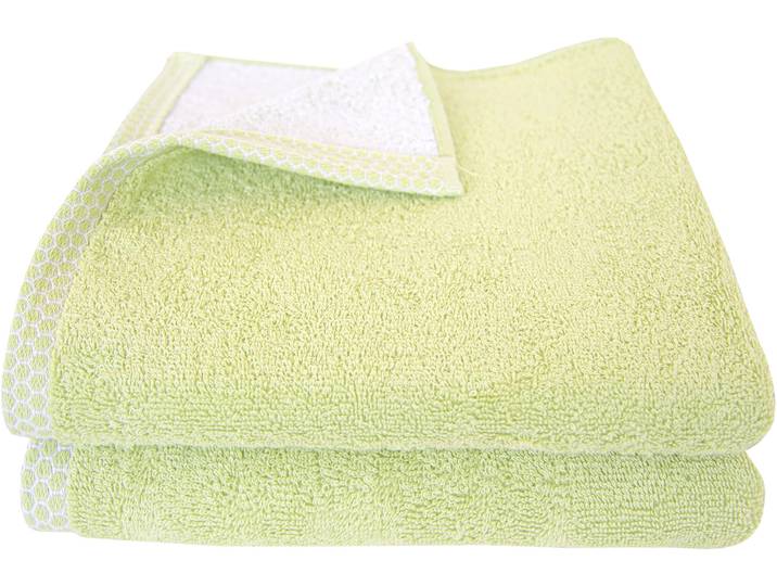 Handtücher DYCKHOFF Pure Natural Uni , grün, B:50cm L:100cm, Frottier, Baumwolle, Handtücher, Handtücher, BIO Baumwolle, GOTS