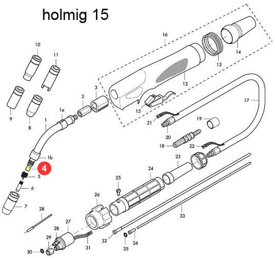 HOL.MEC Diffusore gas per Holmig 15 (HG01516)