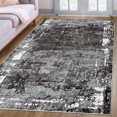 Teppich OTTO HOME "Oberwill" Gr. 4, grau, B:160cm H:9mm L:230cm, Kunstfaser, Teppiche, Teppich, mit besonders weichem Flor, Kurzflor, Vintage, modern, dichte Qualität