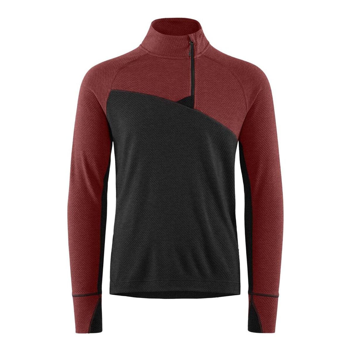 Klättermusen Huge Half Zip Sweater M's raven-madder red (949) S 10055_949-S