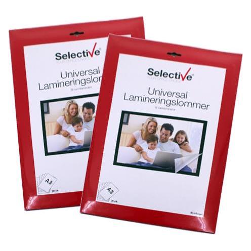 Various Publishers Lamineringslomme A3 80 micron. 20 stk. (A3, 20 Stk., 80 µm) (31011)