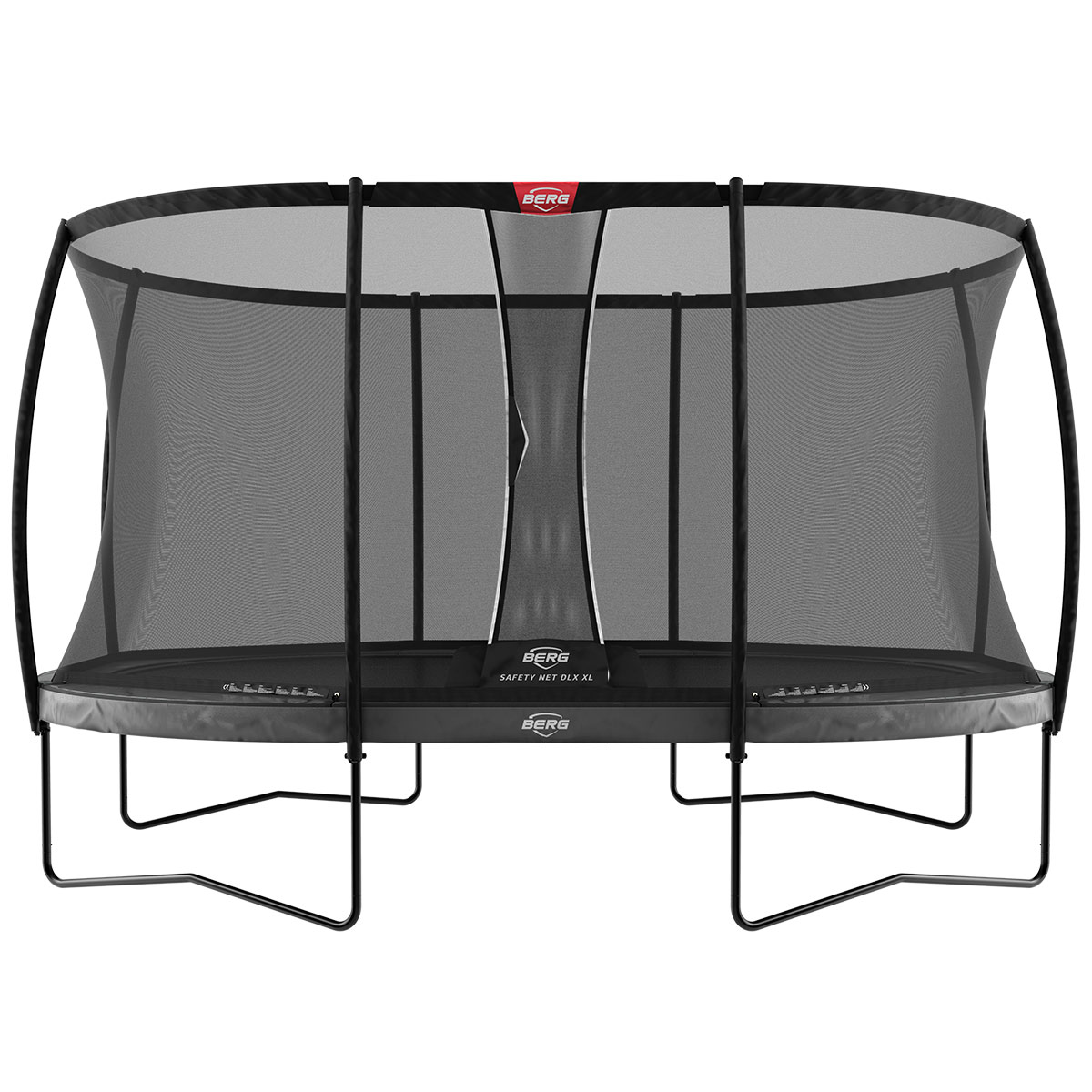 Berg Grand Elite Trampolin Regular Grau 520 cm, Sicherheitsnetz Deluxe