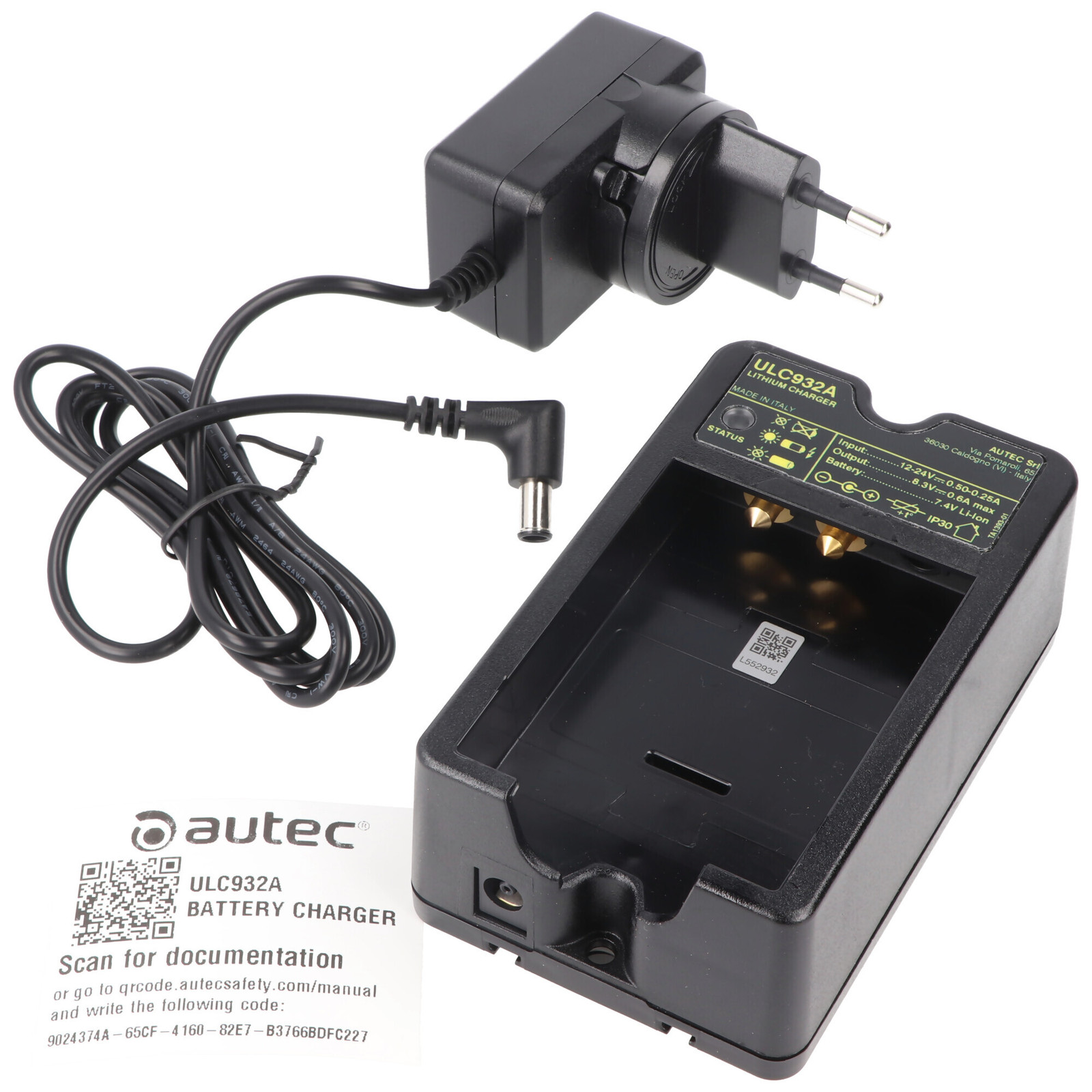 Autec originele oplader ULC932A geschikt voor Autec LPM02 batterij