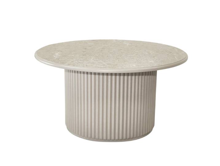 Couchtisch Rund Easy Marmoroptik Grau ø80 cm