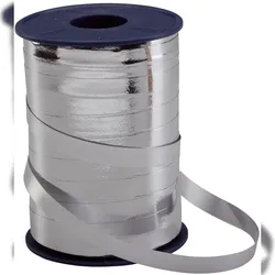 PRÄSENT 285 8 - 631 Geschenkband MEXICO einseitig hochglanzbeschichtet/Rückseite matt silber 10,0 mm x 250,0m