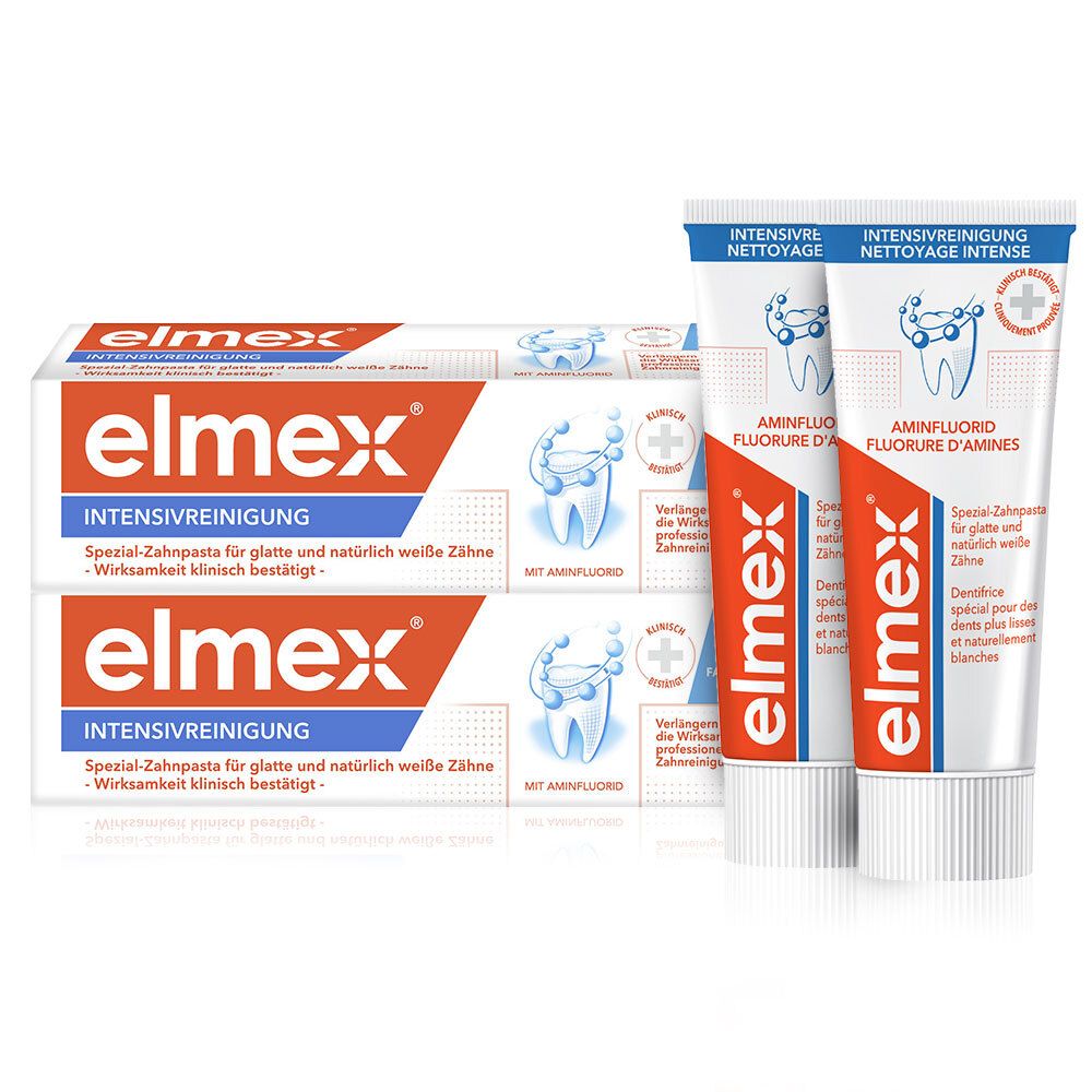 2x Elmex Intensivreinigung Spezial Zahnpasta 2x50 ml